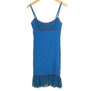 Vintage 90s Betsey Johnson Silk Slip Dress Size 4